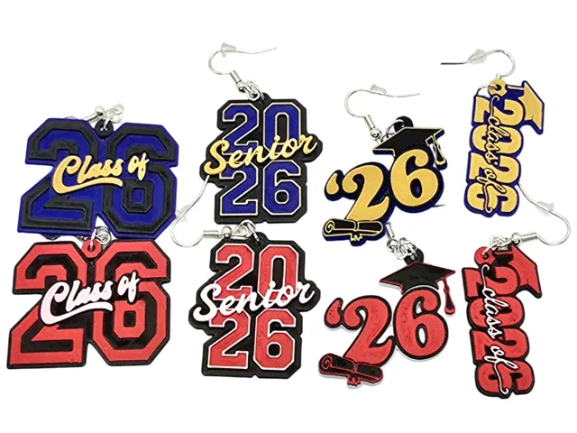 2026 Graduation Keychains, Earrings and Bookmarks