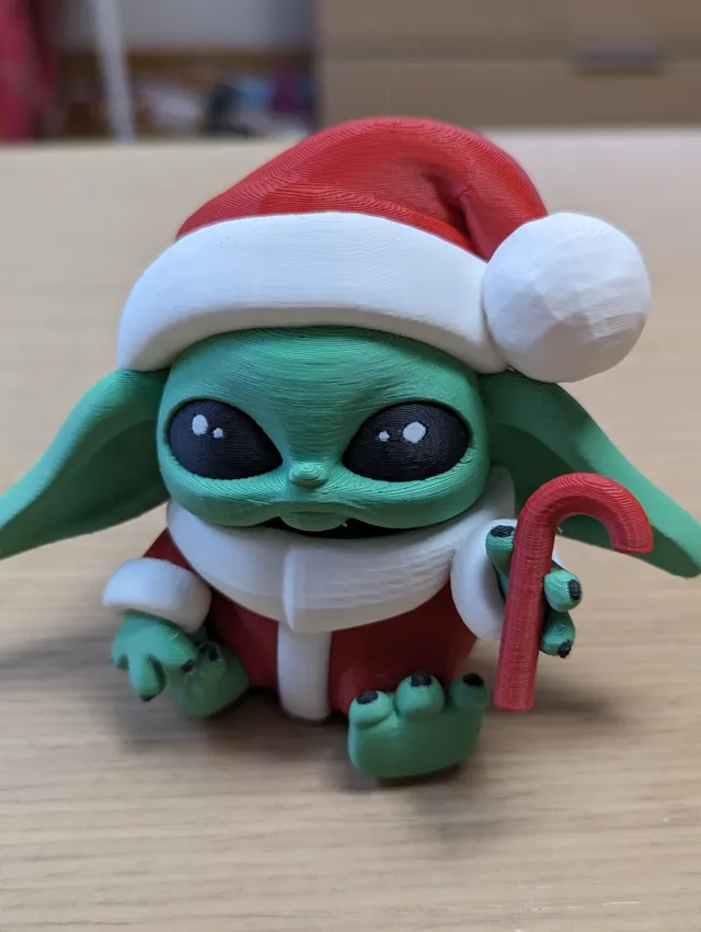 baby yoda christmas xmas navidad Santa Claus Noel
