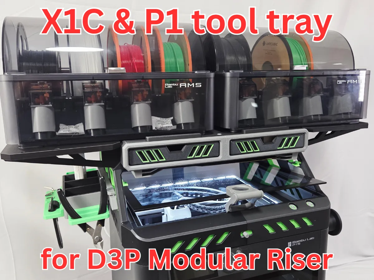 D3p Riser Modulare Werkzeugablage für D3P Riser von Darren 3d print MakerWorld ...