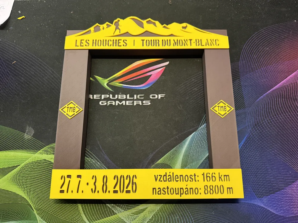 Tour du Mont Blanc - frame map - Modèle d'Impression 3D Gratuit ...
