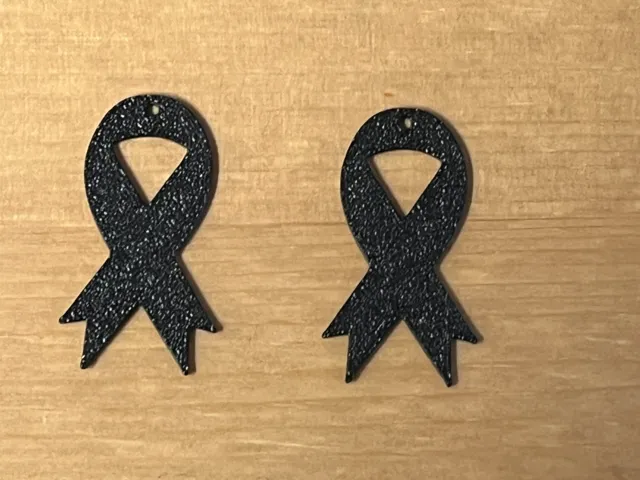 cancer bow earrings