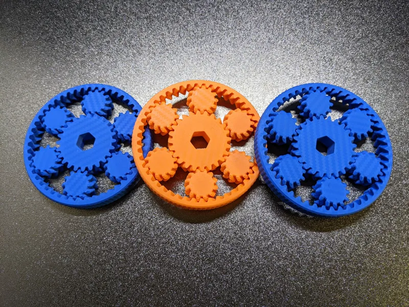 Print in Place Planetary Gearbox Fidget
