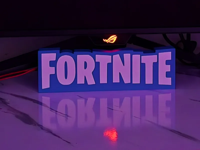 Fortnite Logo Light Box - No AMS Needed