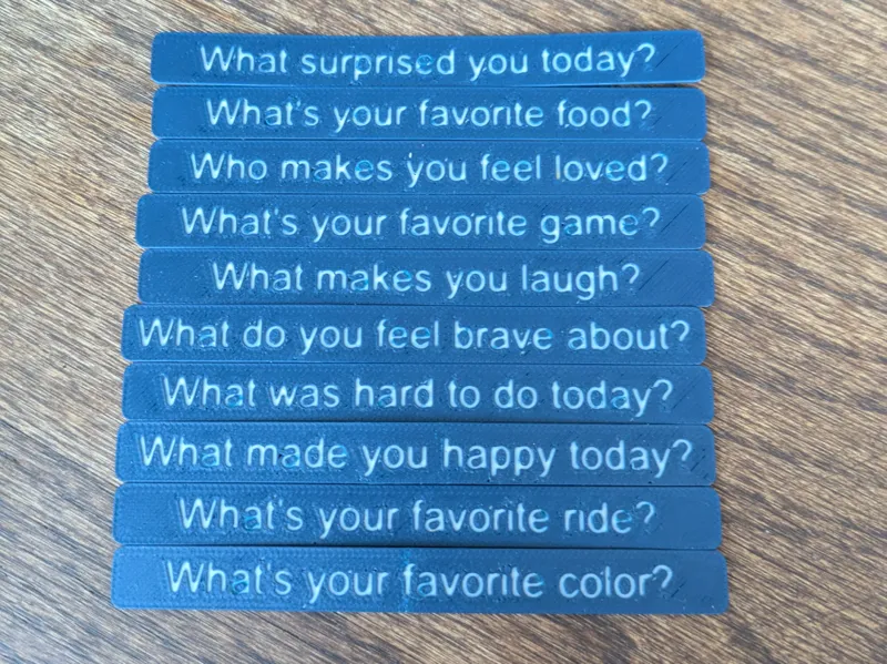 Customizable Questions Game!