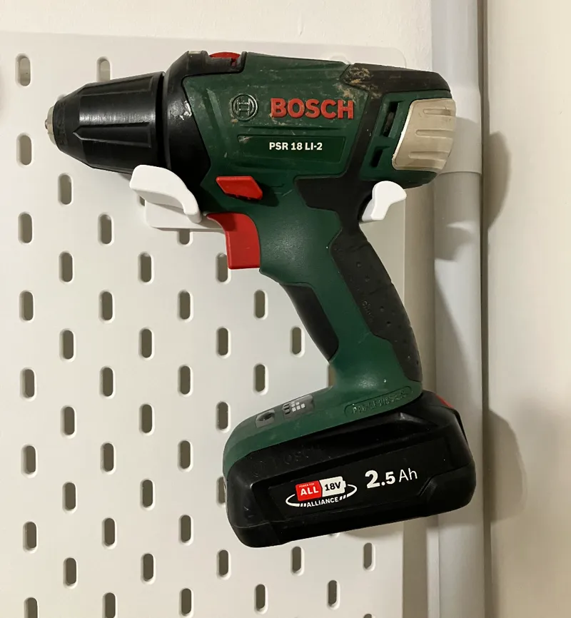 Skadis Bosch Drill PSR 18 LI-2 Bracket