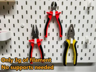 Pliers holder for Ikea Skådis