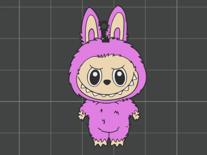 Labub Pink Keychain by Devirson98 MakerWorld: Download Free 3D Models
