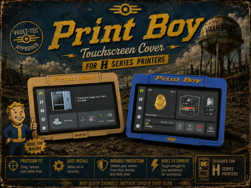 Print Boy H2 Display Cover (H2C, H2D, H2S)