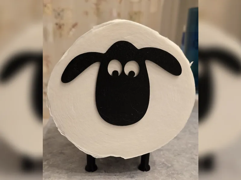 Toilet Paper Sheep - No Glue or Screws