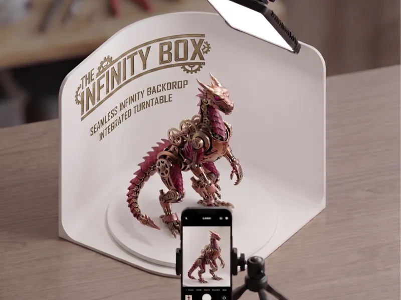 The Infinity Box | Seamless Mini Photo Studio