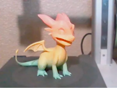 One color cute dragon