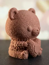 Voxel Heart Bear (single color)