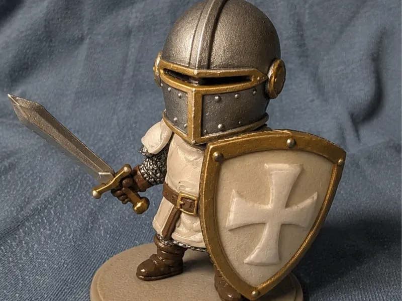 Chibi Knight - Pocket Pal (Easy Print & Scalable)