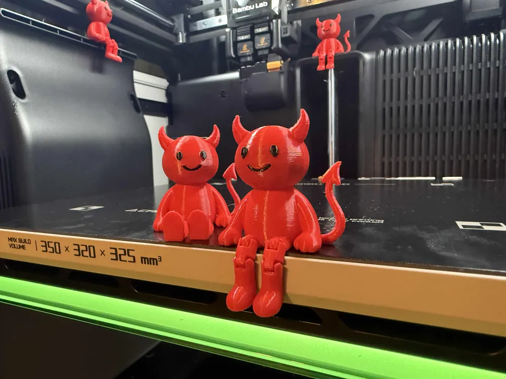 Articulated Christmas Devil - Free 3D Print Model - MakerWorld