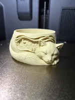 Sleeping Cat Candy Bowl normal size.