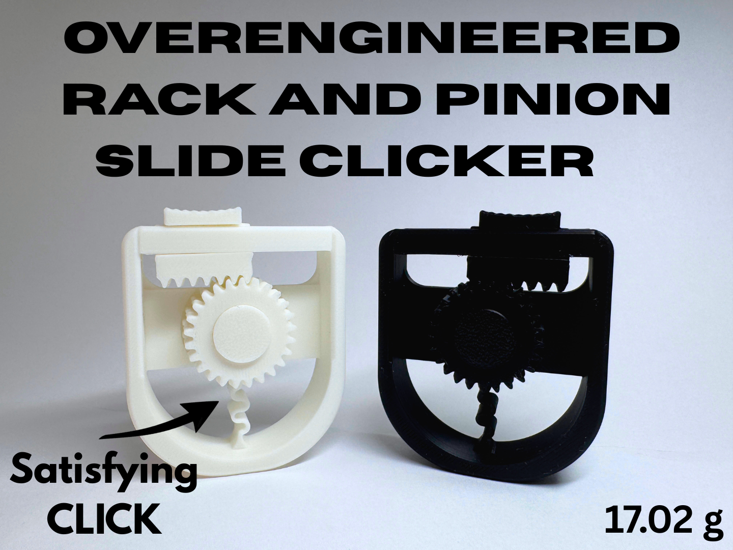 Overengineered Rack and Pinion Slide Clicker