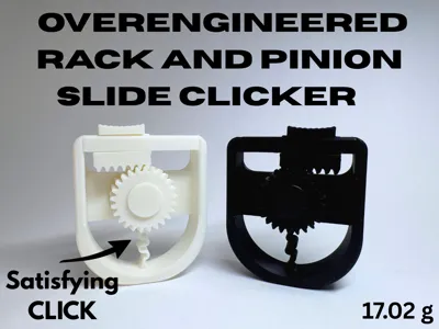 Overengineered Rack and Pinion Slide Clicker