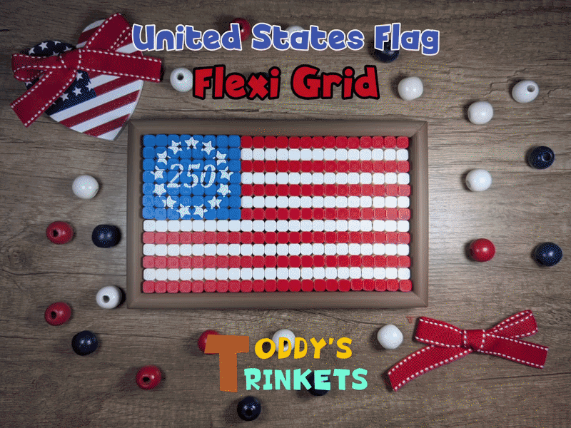 Flexi Grid Flag: USA 250 (Semiquincentennial)