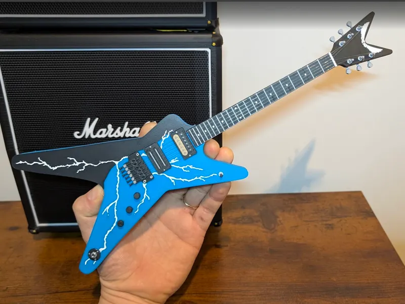 Dimebag Darrel's Dean from Hell! Miniature guitar