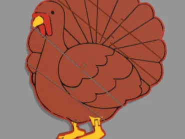 Flexi Fidget Thanksgiving Turkey