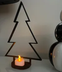 Sapin de Noël bougeoir chauffe-plat — photo 2