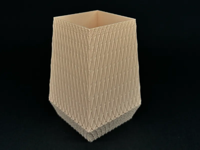 Sand Cube Vase – Geometric Minimalism
