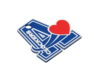 Ashland Clocker Valentines Day Keychain