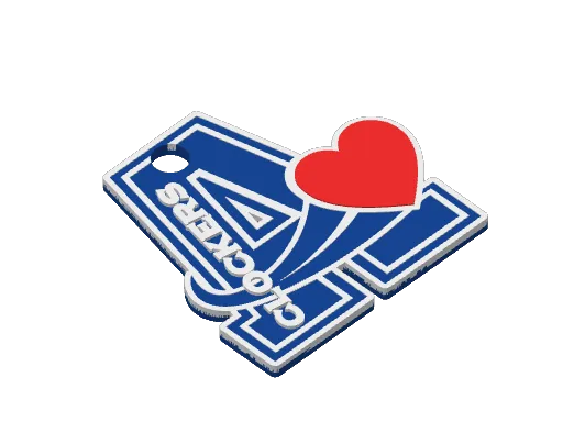 Ashland Clocker Valentines Day Keychain