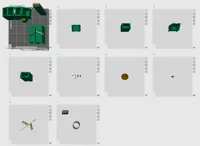 3 walls, 15% infill, adaptive 0.50 smooth 1 (Layer min0.12 max0.28), support used if necessary