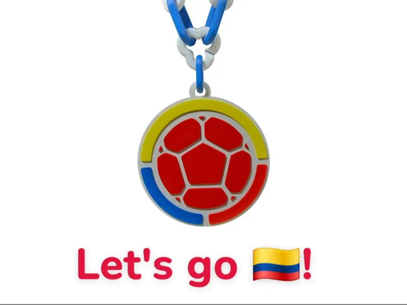 Colombia Oversized Necklace, Pendent, Chain