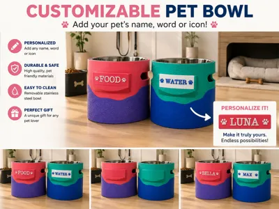 Customizable Pet Bowl