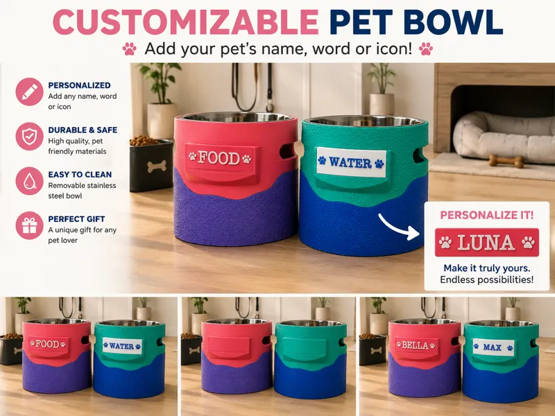 Customizable Pet Bowl