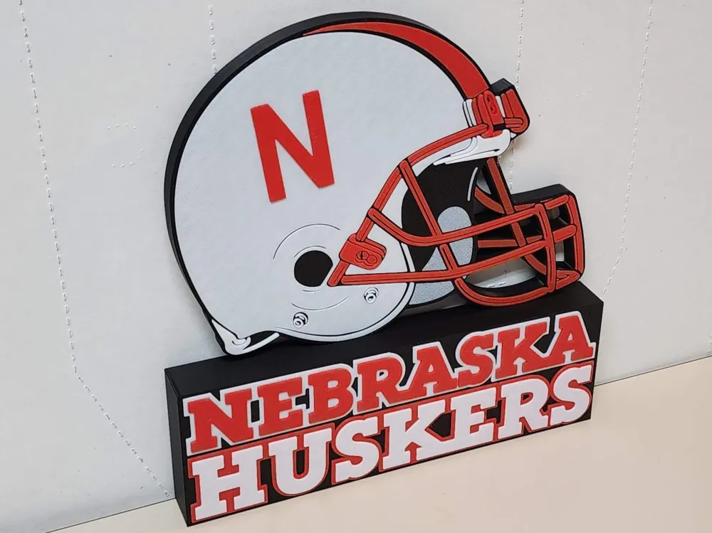 Nebraska Cornhuskers Wall or Desk Display by briankstan MakerWorld ...