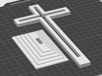 Table cross 2 pieces (1hr print)