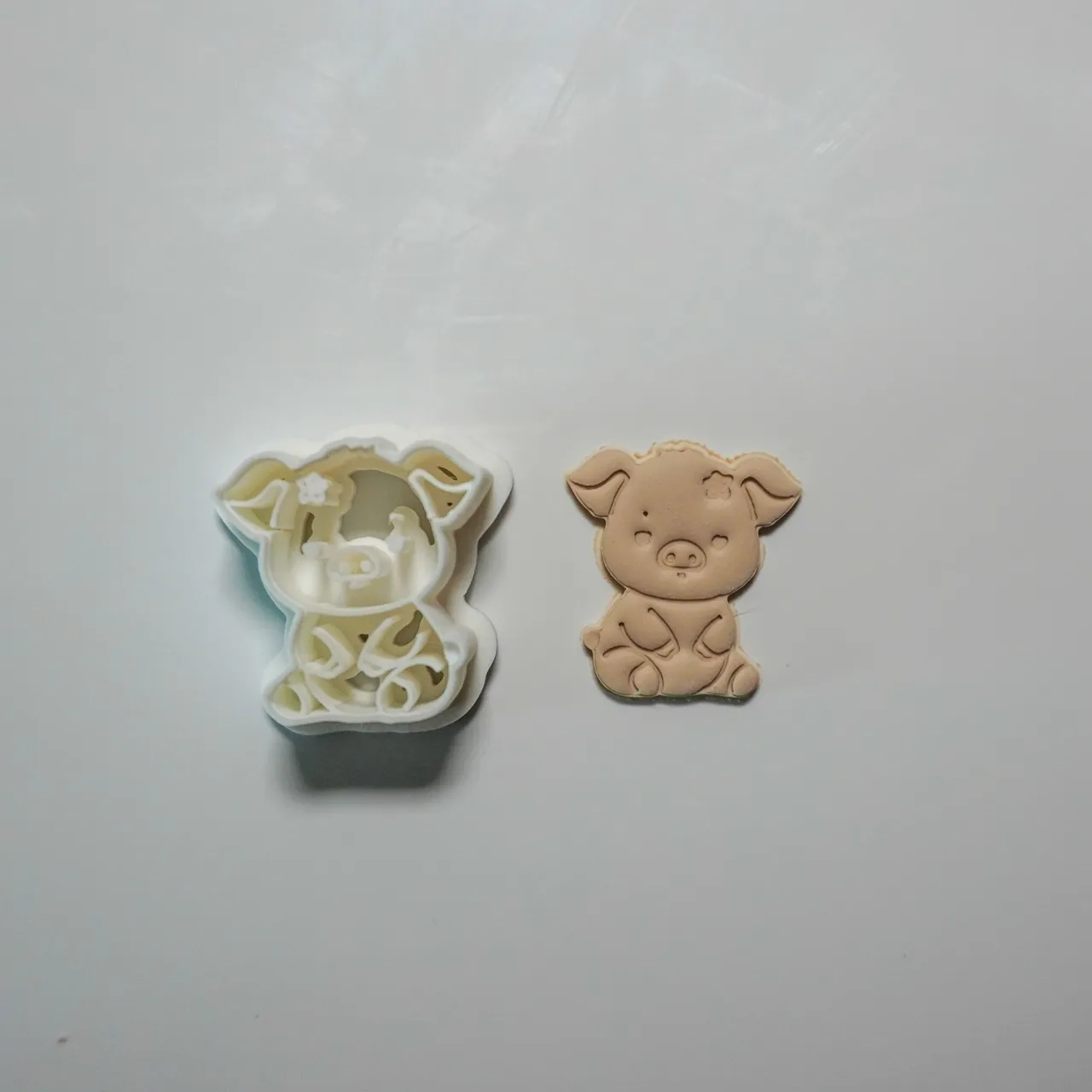 Cute Pig Polymer Clay Cutter Earrings Necklaces view 3