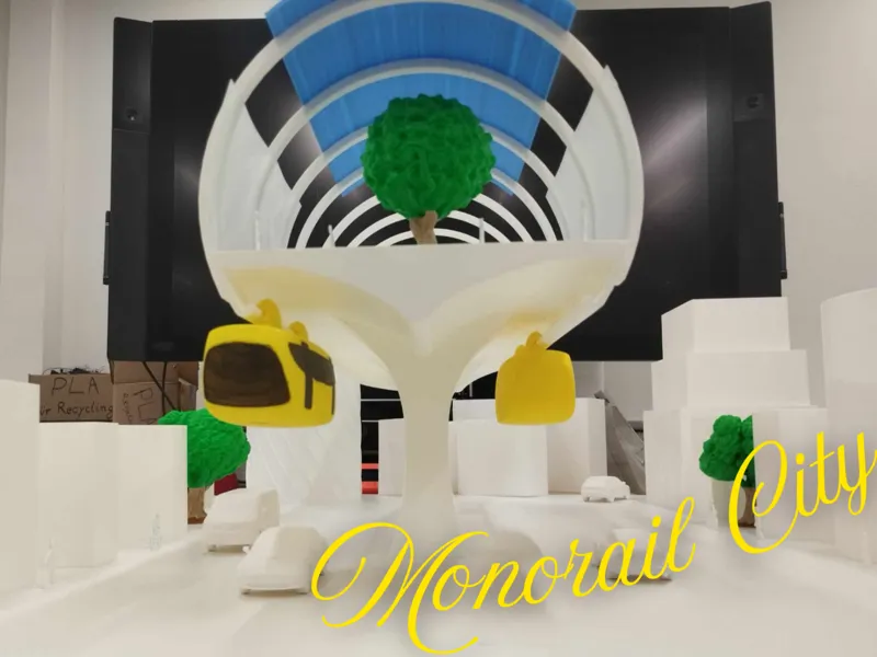 Monorail city model (TRAIN)
