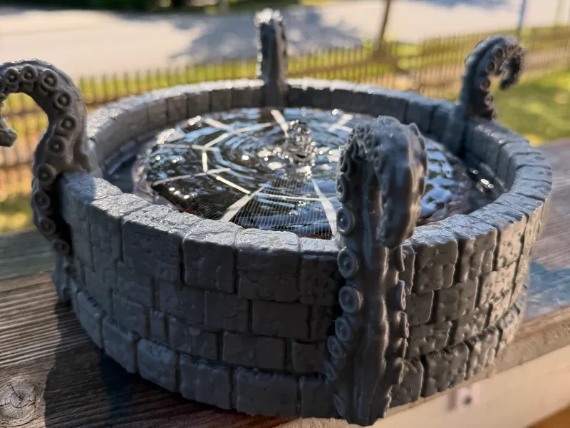 Solar-Brunnen „Stein & Krake“
