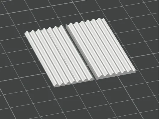 1/56 Scale Corrugated Sheet Stamp Tool - Scenery