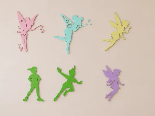 Peter Pan y Campanilla: Set Arte de Pared