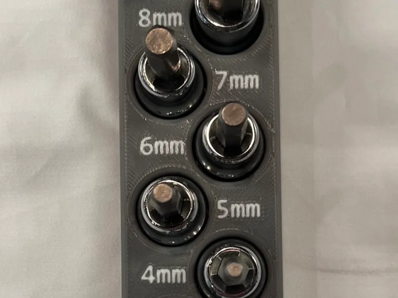 Craftsman Evolv 7-Pc Allen Metric Socket Set Bin