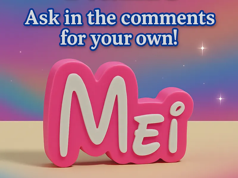 Mei - Disney Name