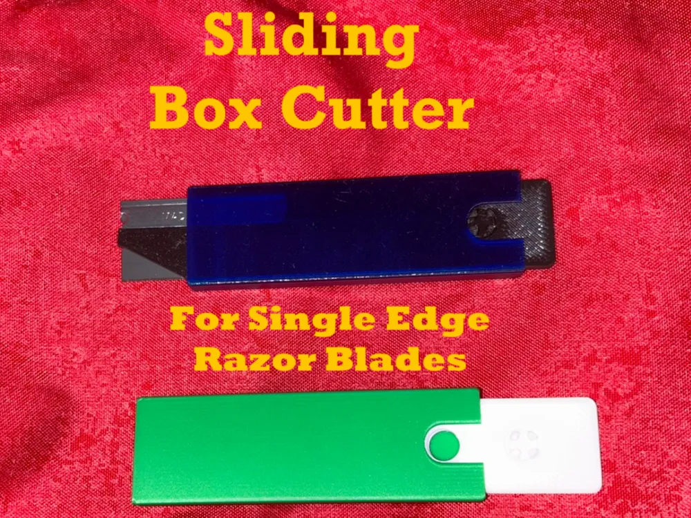 Cutter Block Razor Sliding Box Cutter - Single Edge Razor by Monkeyland MeshMint ...