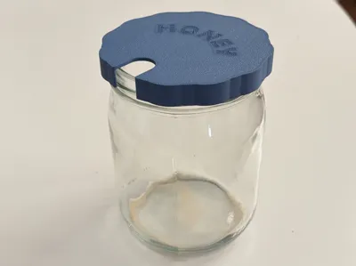 Honey Jar Lid with Dipper Slot