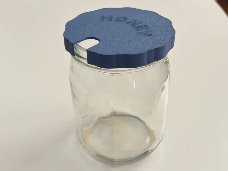 Honey Jar Lid with Dipper Slot