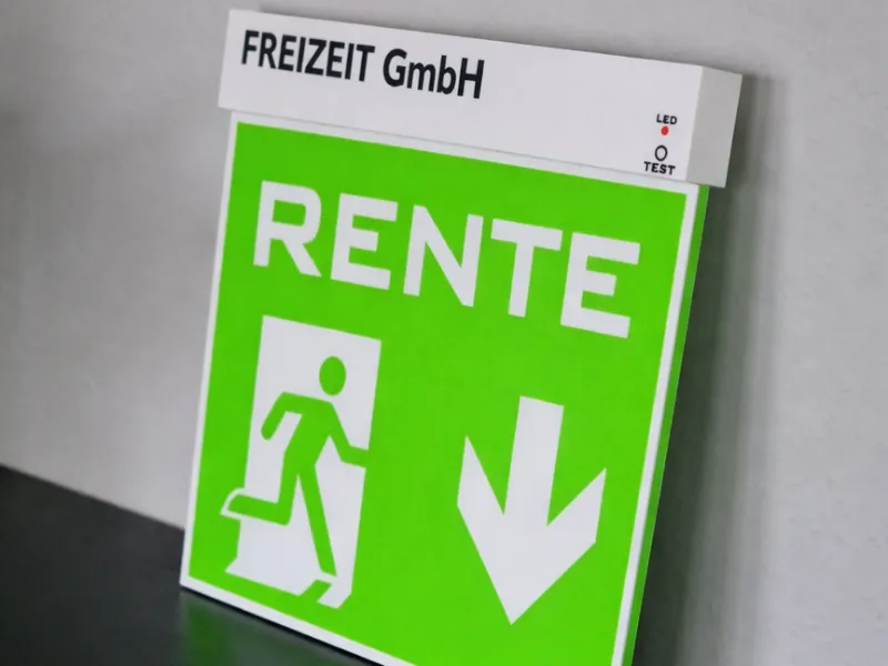 Fluchtweg Lampe Rente
