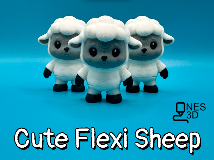 Miniatura 2 do modelo 3D Cute Flexi Sheep