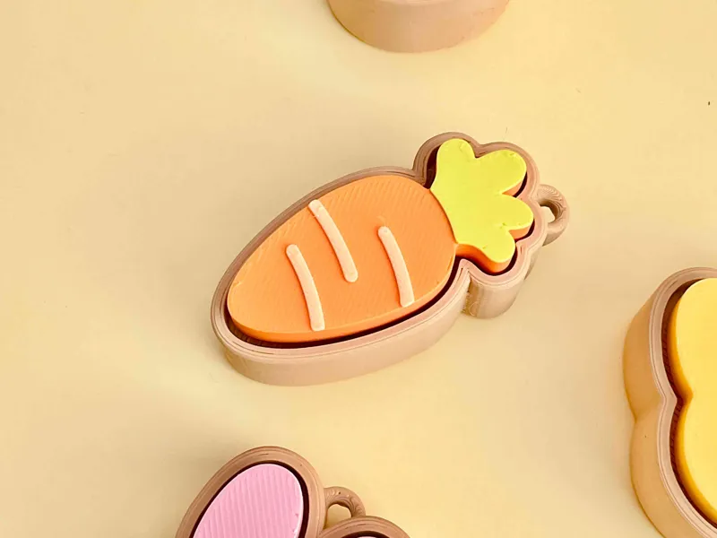 Carrot — Fidget Clicker Keychains