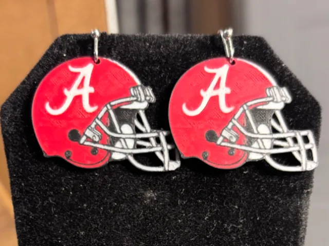 Alabama Crimson Tide Helmet Earrings