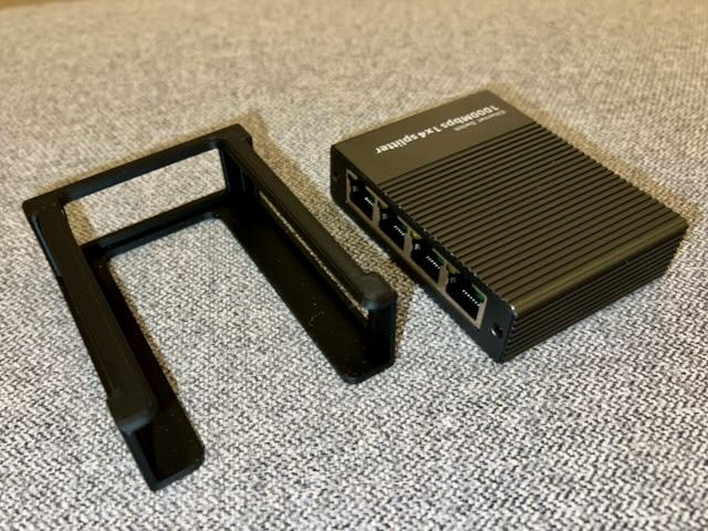 Ethernet Switch Holder (usb powered switch)