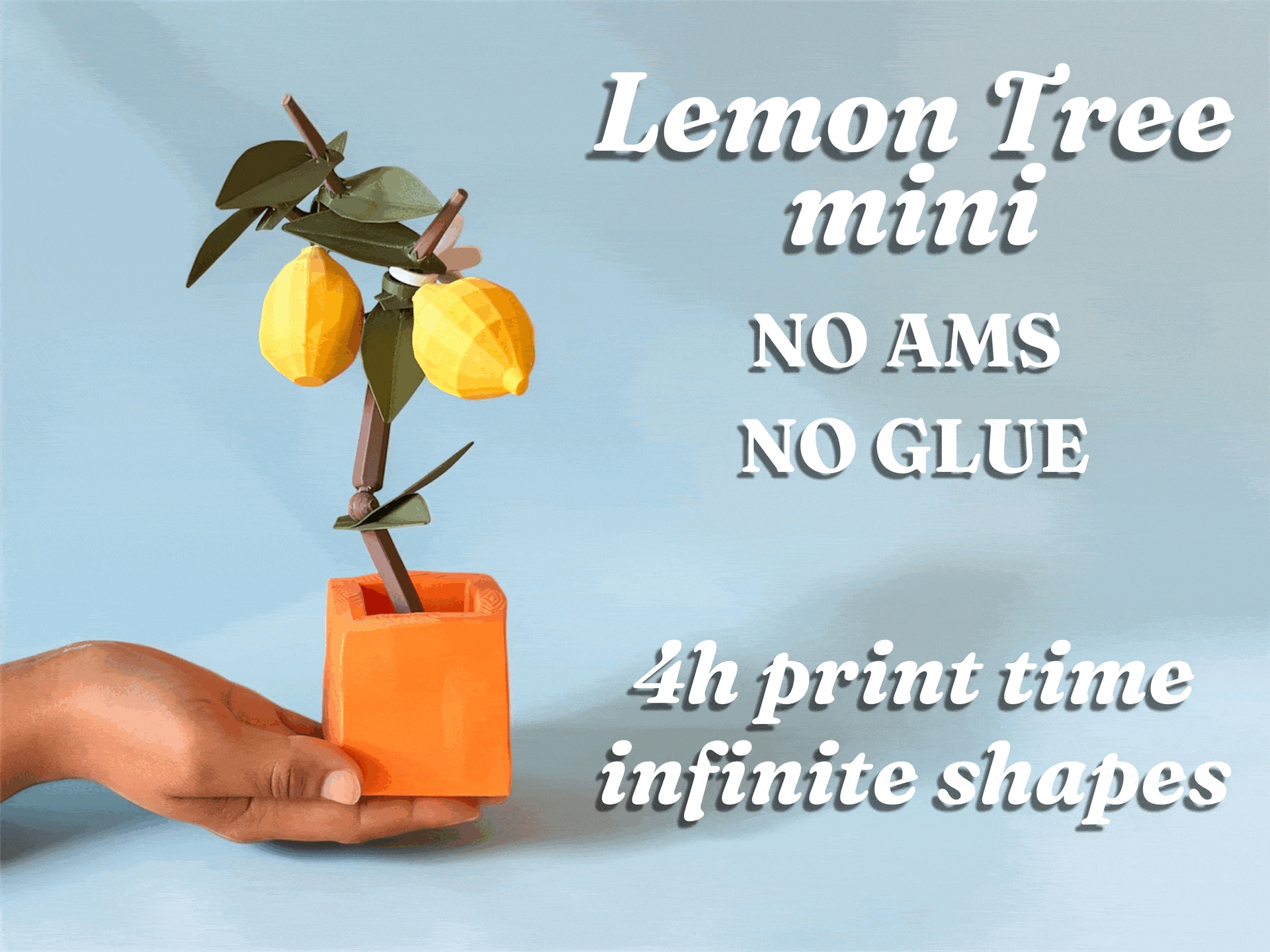 Miniatura 1 do modelo 3D Posable Lemon Tree - The Mini